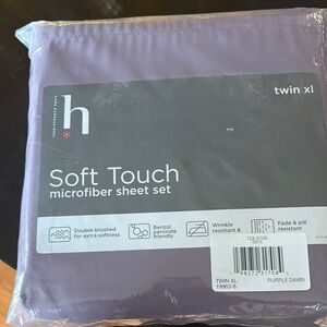 Purple Microfiber Sheet Set - Twin XL